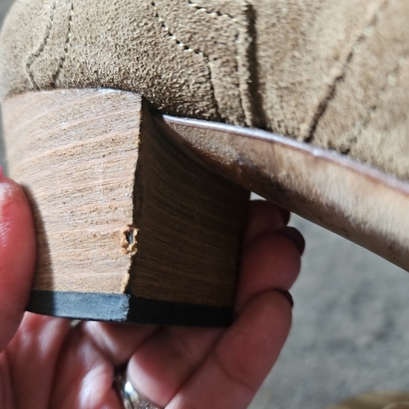 Isabel Marant Womens Tan Dicker  Suede Calfskin Leather Designer Ankle Bootie 37 - Picture 14 of 14